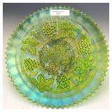 Northwood Emerald Green Grape & Cable Plate