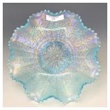 Northwood Ice Blue Hearts & Flowers Bowl