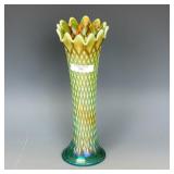 Northwood Aqua Opal Diamond Point Vase