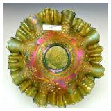 Fenton Green Orange Tree Bowl