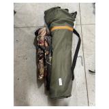 2 Camo Stools & Lrg Folding Chair