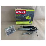 Ryobi NOS Corded Drill & 2 Grease Guns