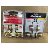 2 NOS Knob & Deadbolt Assembly