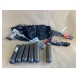 Paintball Guns, Ball Holders, etc.