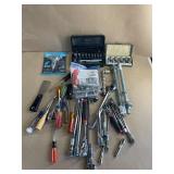 Socket Wrenches, Screw Drivers, Bolts, etc.