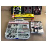 Dremel Bit Kit, Pipe Wrench Set, Hand Tools, etc.