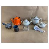 Porcelain & Enamel Tea Pots & Sets