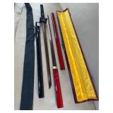 2 Samurai Type Sheathed Swords