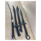 4 Faux Training Swords