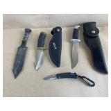 3 Buck Hunting Knives & Forged Knife