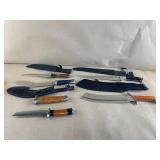 5 Sheathed Knives