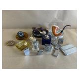 Glass Ashtrays, Pipes, Lighters, etc.