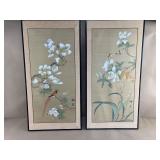 2 Asian Screens w/ Some Damage