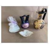 2 Decorative Vases & Cup & Saucer