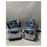 4 Vintage Chrome Toasters