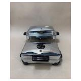 2 Vintage Chrome Waffle Irons