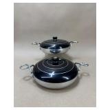 Vintage Chrome Waffle Iron