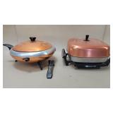2 Vintage Electric Skillets