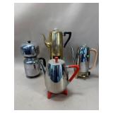 4 Mid Century Coffee Percolators