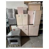 Vintage Complete Pink Enamel Kitchen Cabinet Set