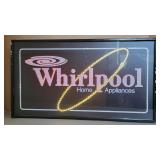 NOS Vintage Whirlpool Light-up Advertising Sign