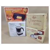 Popcorn Cooker, Auto Frother, & Sunbeam