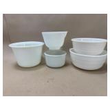 Milk Glass Mixing Bowls