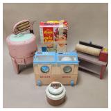 Antique Pressed Metal Children's Appliance Toys