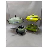 4 Vintage Colored Electric Cookers
