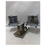 3- 1920's Toasters: Estate 4 Slice, etc.