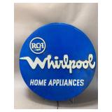 Vintage RCA Whirlpool Double Sided Advertising Sig