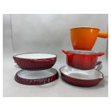 5 Le Creuset & Kitchen-Aid Cast Iron Pans